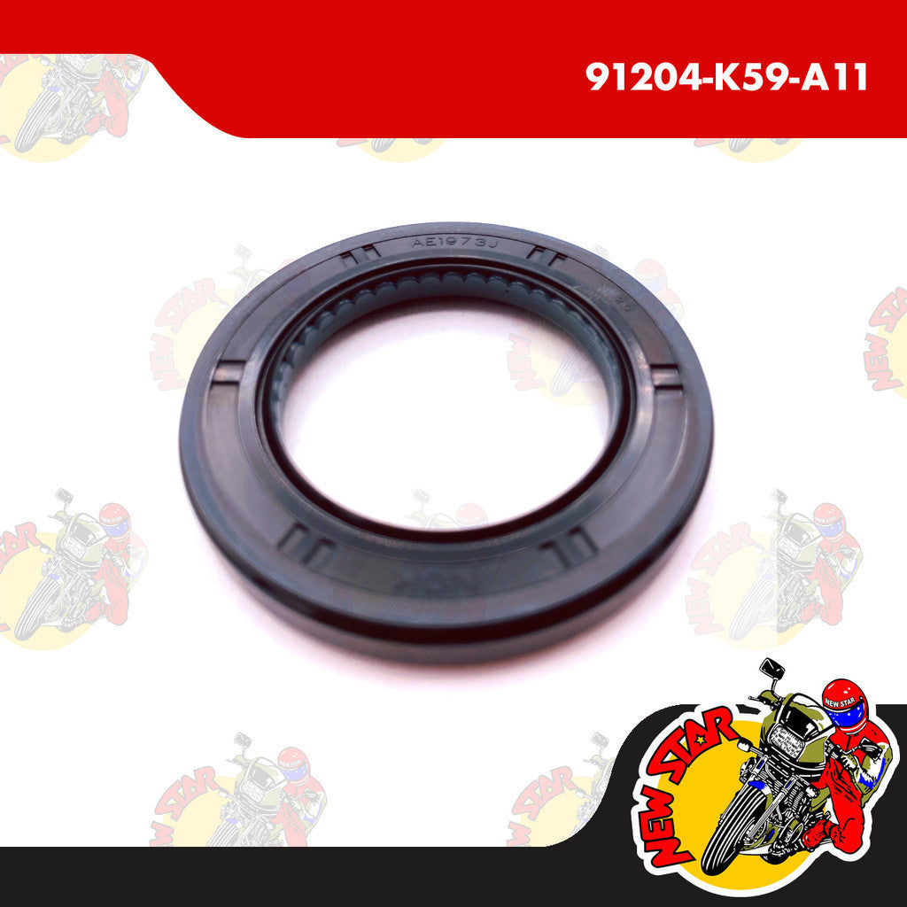 91204-K59-A11 | 34X52X7 Oil Seal | Genuine Honda parts | Click 125i/150i Beat Fi PCX 150/160
