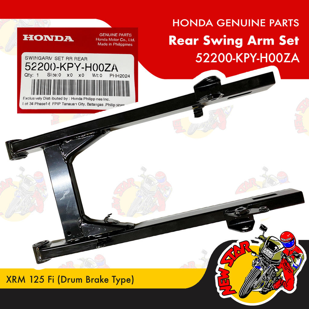52200-KPY-H00ZA | Rear Swing Arm Set | Genuine Honda parts | XRM 125 Fi (Drum Brake Type)