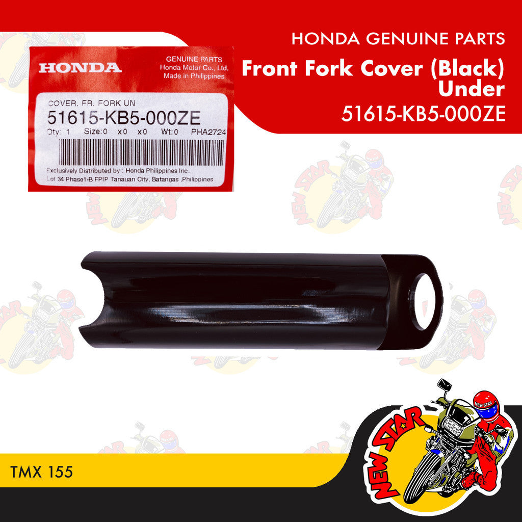 TMX 155 Fork Cover (Black) | Genuine Honda parts