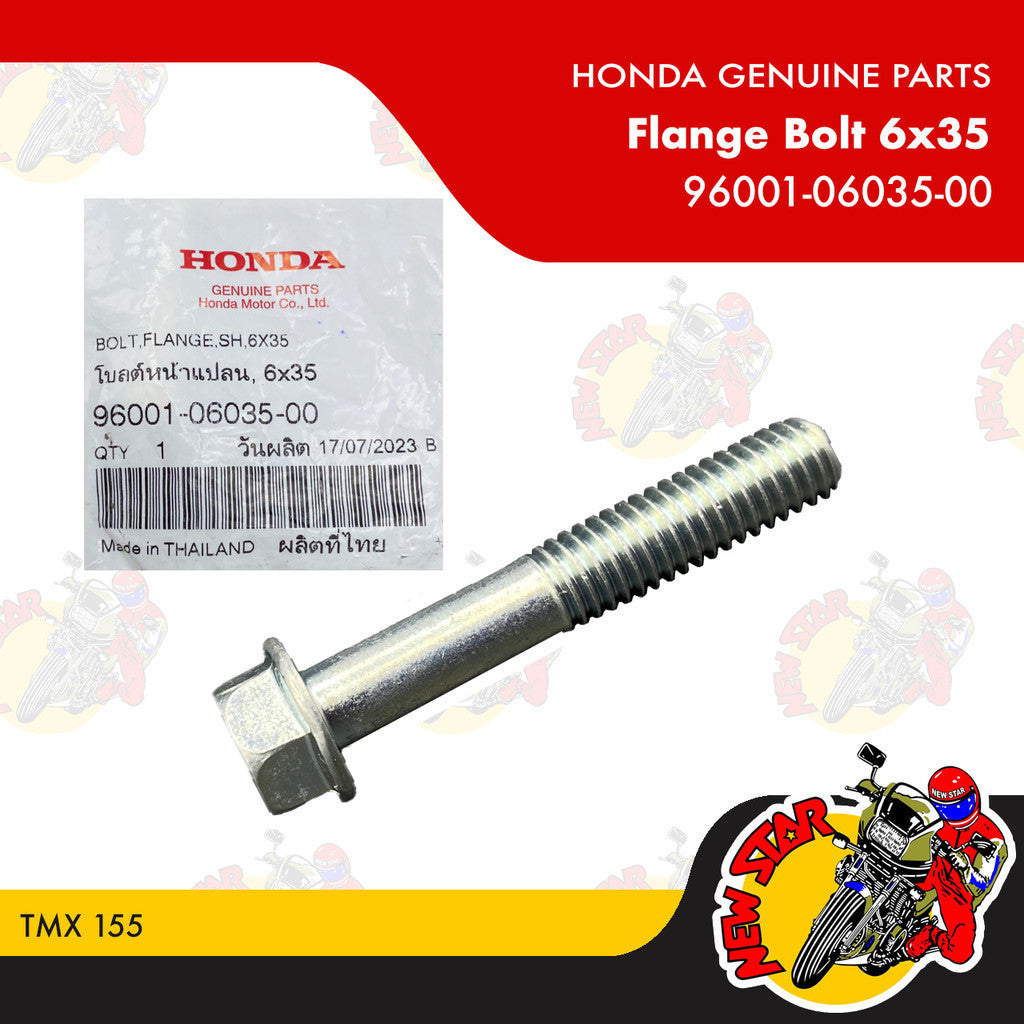 96001-06035-00 | Flange Bolt 6x35 | Genuine Honda parts | TMX 155