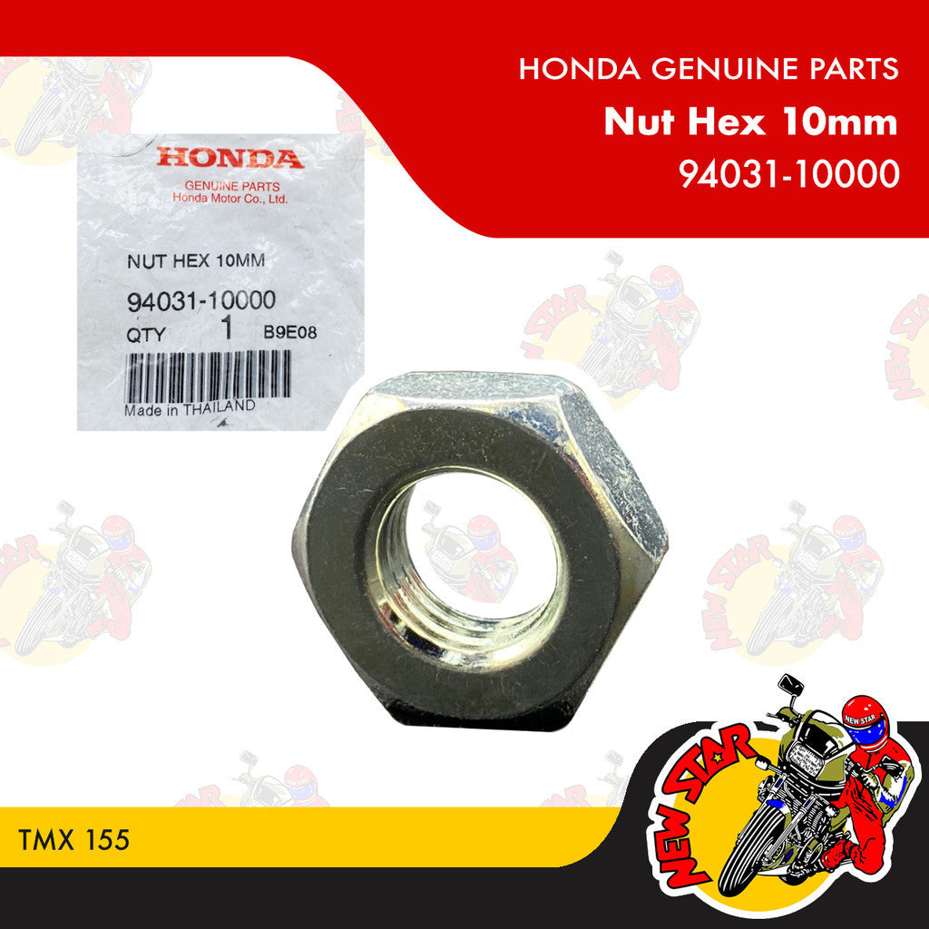 94031-10000 | Nut Hex 10mm | Genuine Honda parts | TMX 155