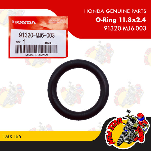 91320-MJ6-003 | O-Ring 11.8x2.4 | Genuine Honda parts | TMX 155