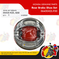 06430-KZL-930 | Rear Brake Shoe Set | Genuine Honda parts | Click 125i/150i Beat Fi PCX 150 ADV 150