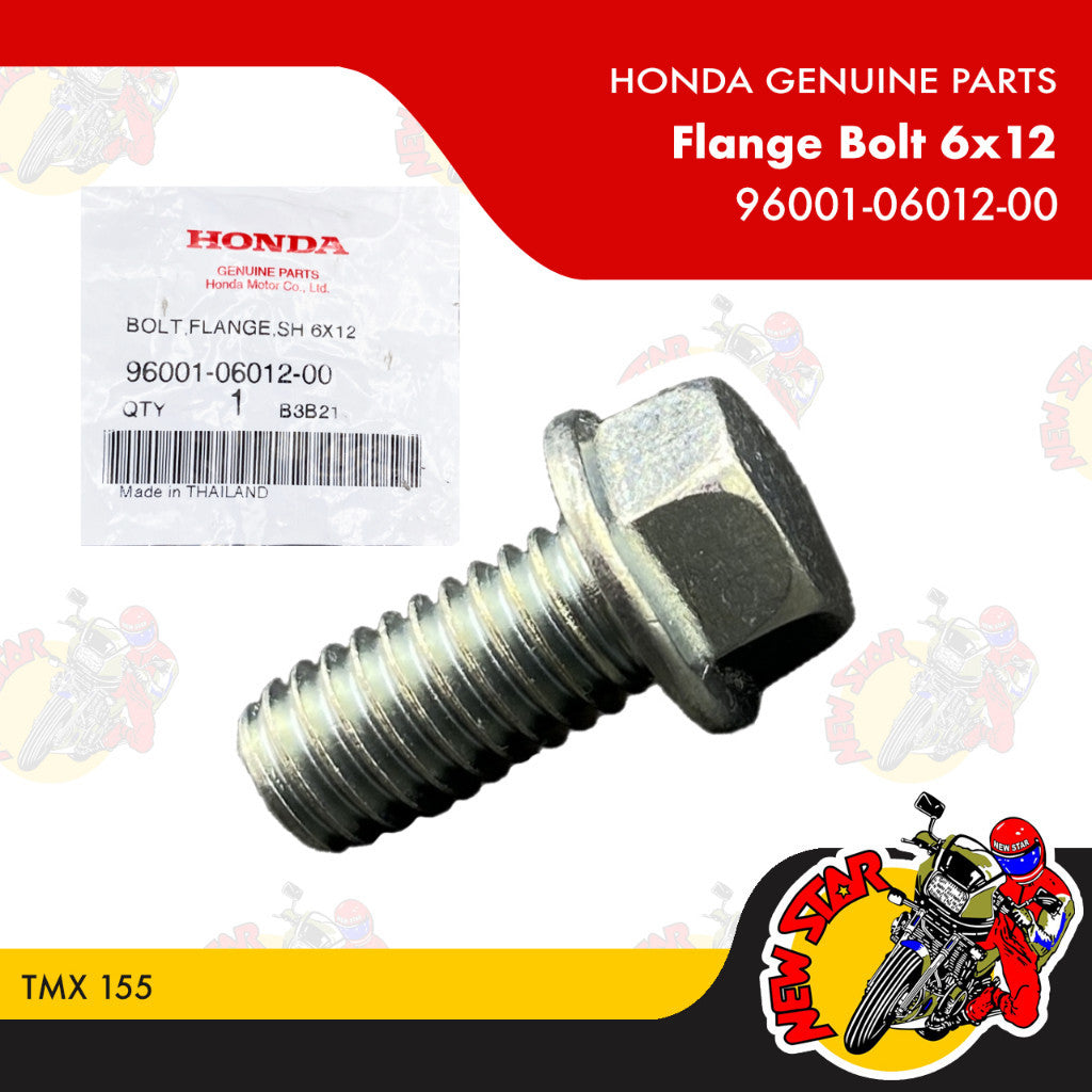 96001-06012-00 | Flange Bolt 6x12 | Genuine Honda parts | TMX 155
