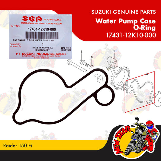 17431-12K10-000 | Water Pump Case O-Ring | Genuine Suzuki parts | Raider 150 Fi