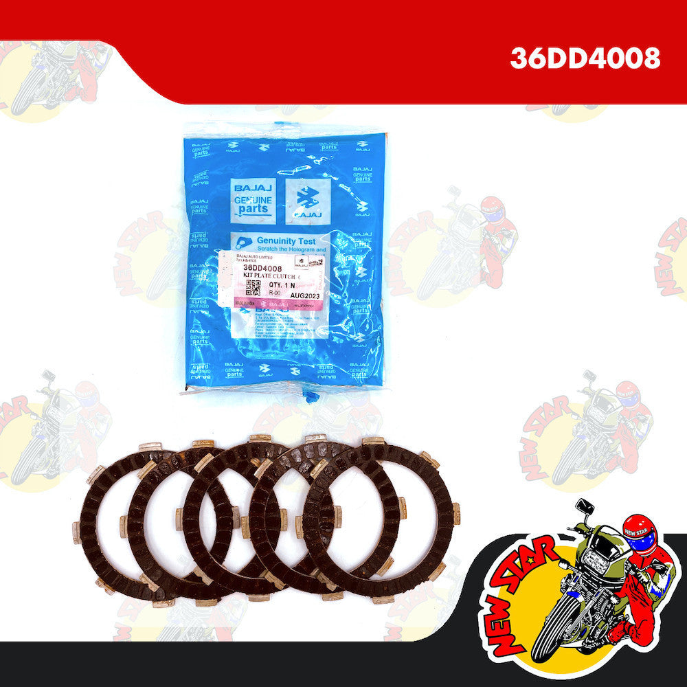 36DD4008 | Clutch Lining Set | Genuine Bajaj parts | CT 100