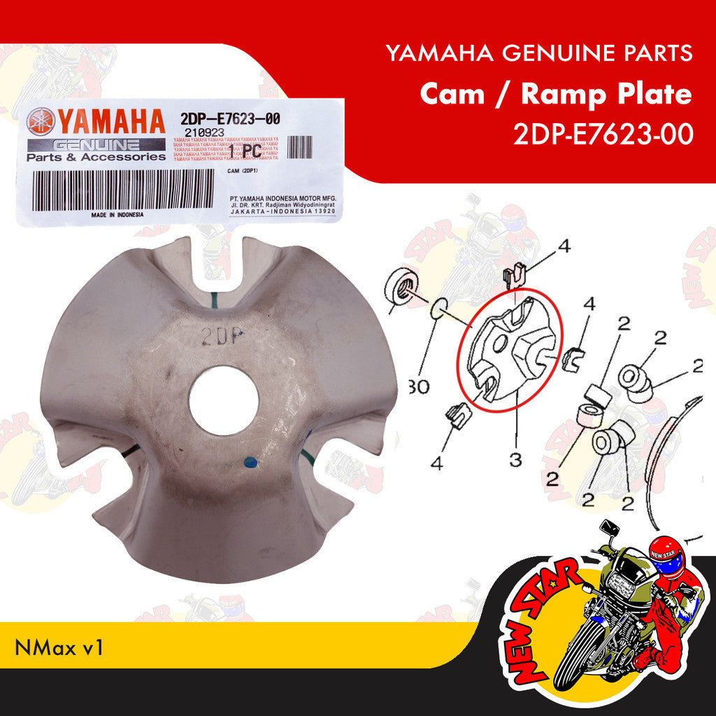 2DP-E7623-00 | Cam | Genuine Yamaha parts | NMax v2 Aerox v1/v2