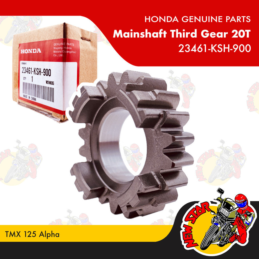 23461-KSH-900 | Mainshaft Third Gear 20T | Genuine Honda parts | TMX 125 Alpha