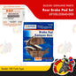69100-20840-000 | Rear Brake Pad Set | Genuine Suzuki parts | Raider 150 Carb