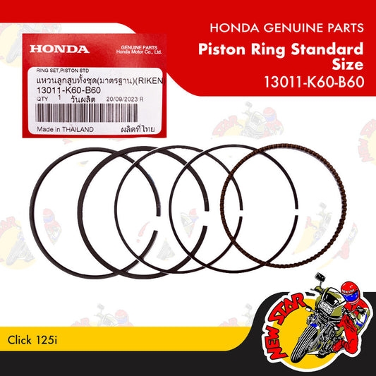 13011-K60-B60 | Piston Ring Standard Size | Genuine Honda parts | Click 125i