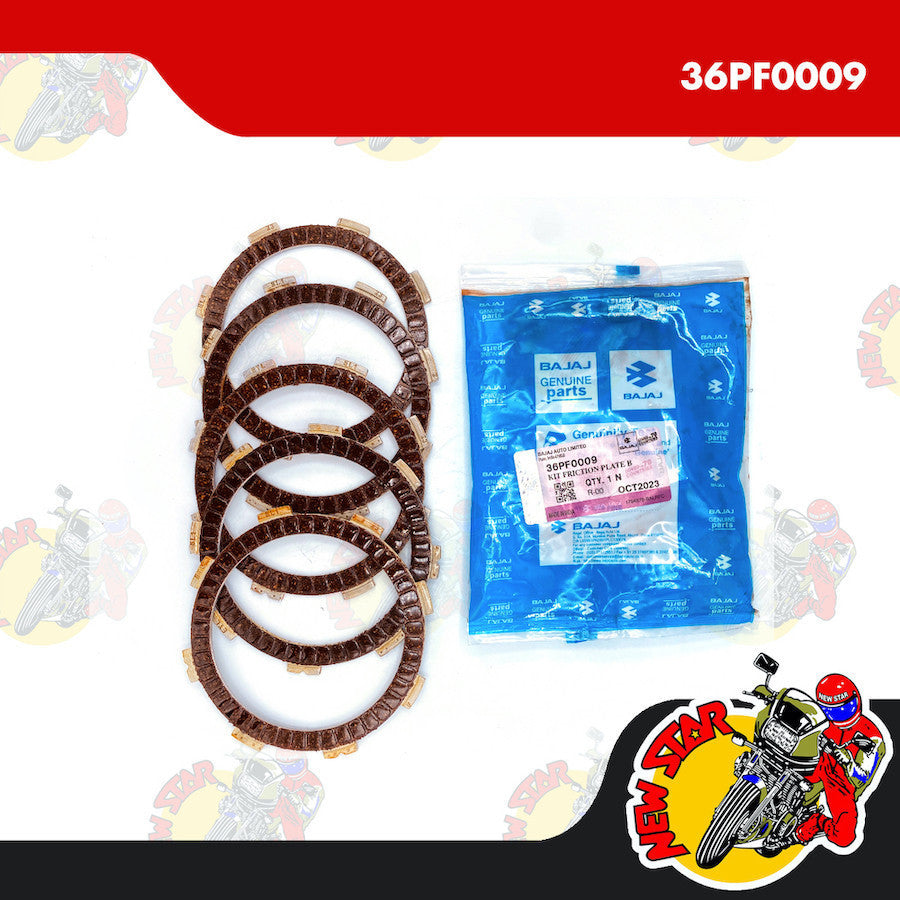36PF0009 | Clutch Lining Set | Genuine Bajaj parts | CT 125/150