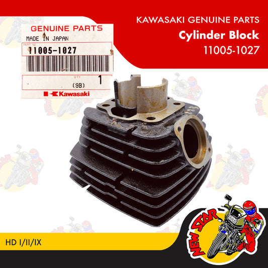 11005-1027 | Cylinder Block | Genuine Kawasaki parts | HD I/II/IX