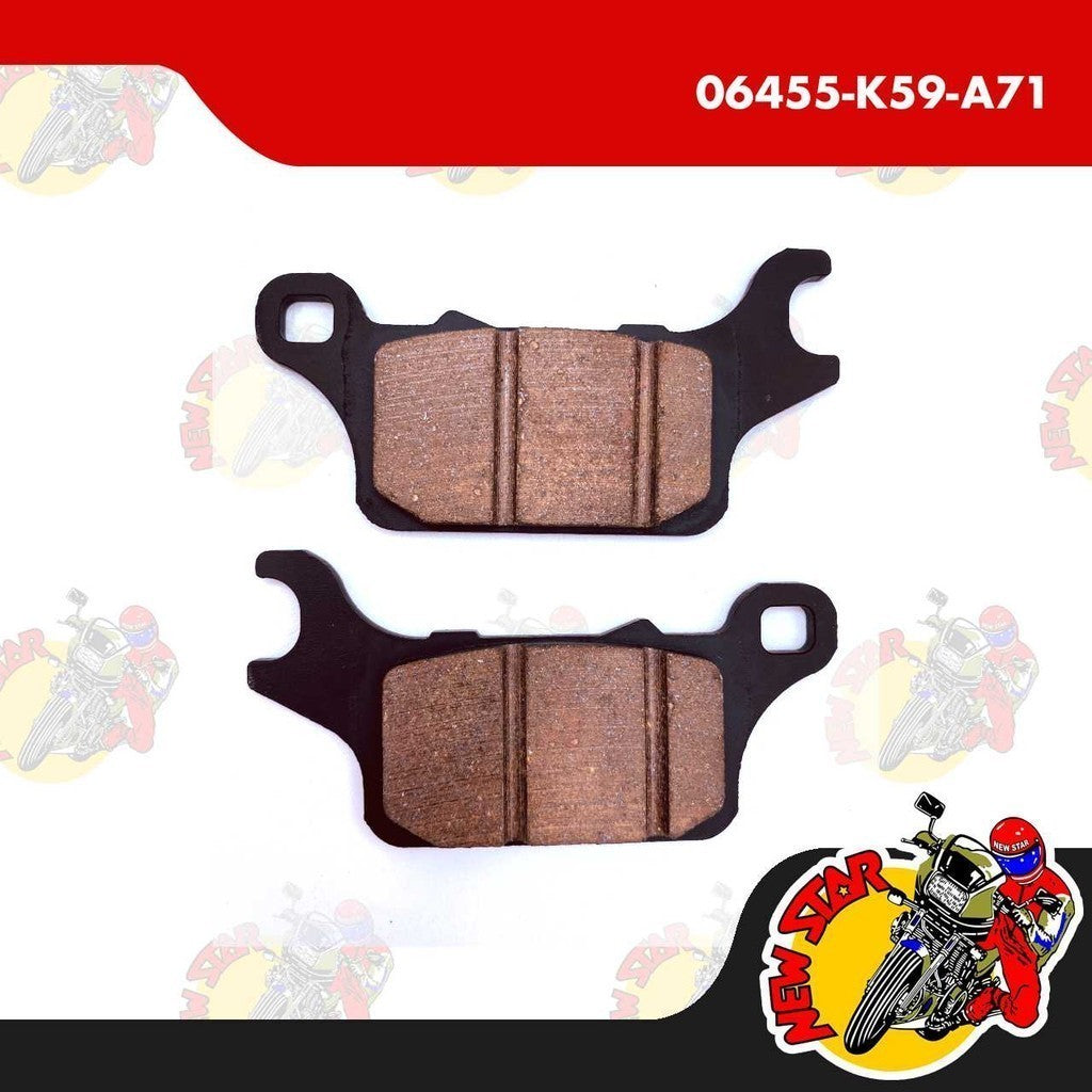 06455-K59-A71 | Front Brake Pad Set | Genuine Honda parts | Click 125i v2/v3/150i v2/160i Gixxer