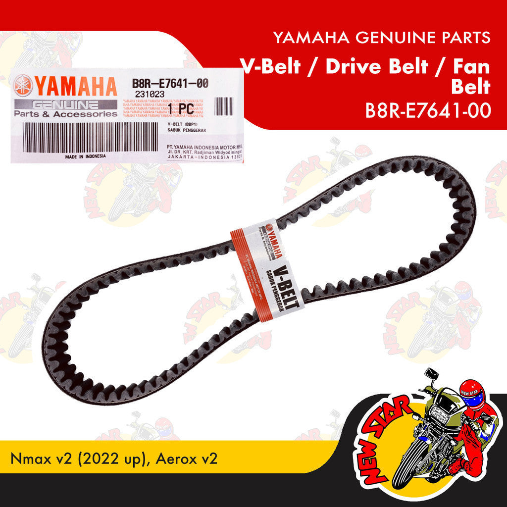 B8R-E7641-00 | V-Belt / Drive Belt / Fan Belt | Genuine Yamaha parts | Nmax v2 (2022 up) Aerox v2