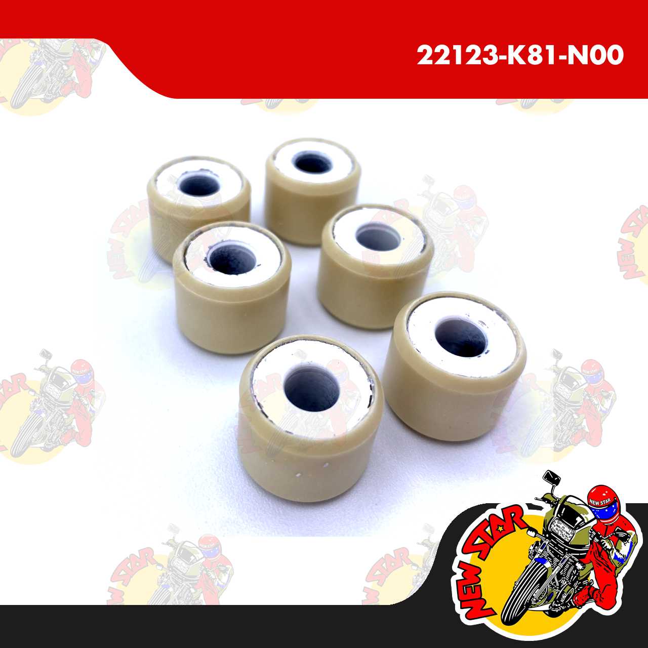 22123-K81-N00 | Weight Roller Set | Genuine Honda parts | Beat Fi Zoomer X
