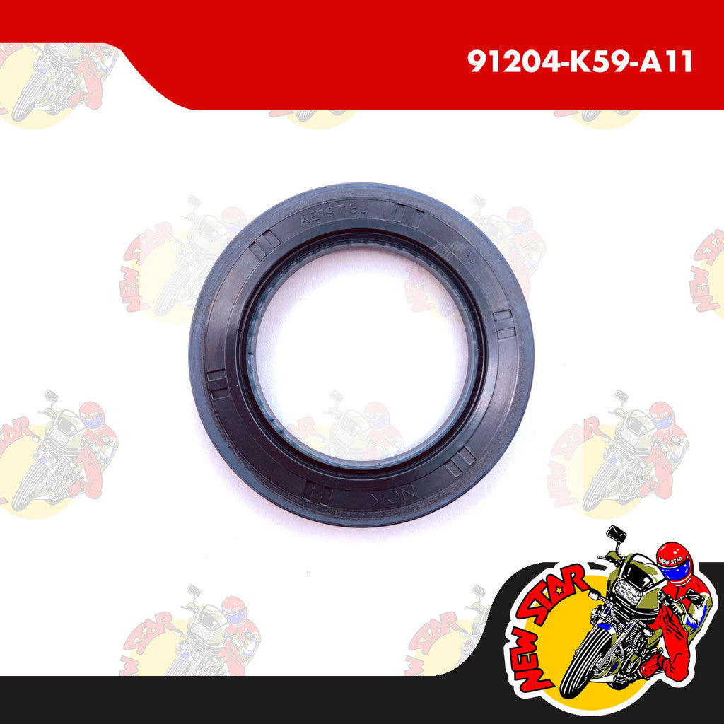 91204-K59-A11 | 34X52X7 Oil Seal | Genuine Honda parts | Click 125i/150i Beat Fi PCX 150/160