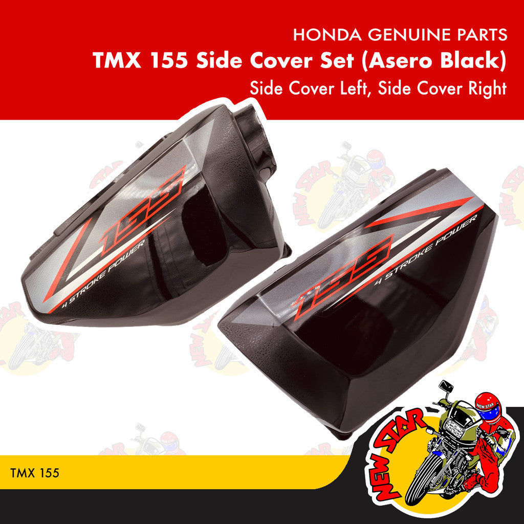 TMX 155 Side Cover Set (Asero Black) | Genuine Honda parts