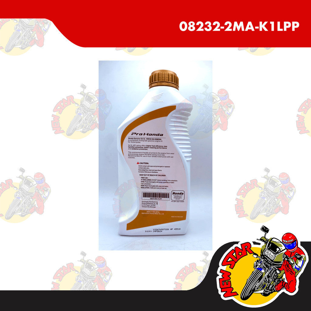 Pro Honda MA Mineral Oil Sl 10W30 Gold | Genuine Honda parts