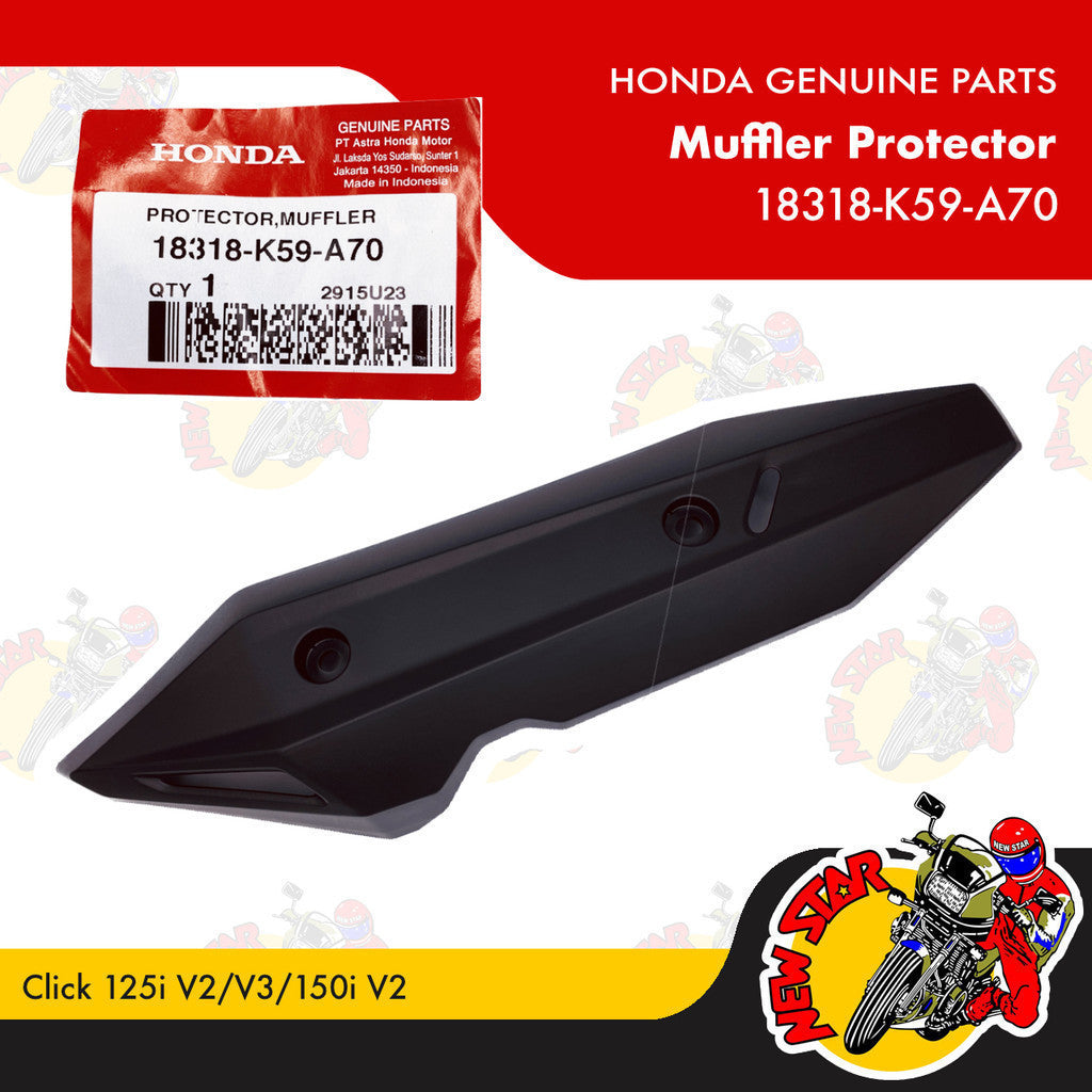 18318-K59-A70 | Muffler Protector | Genuine Honda parts | Click 125i v2/v3/150i v2