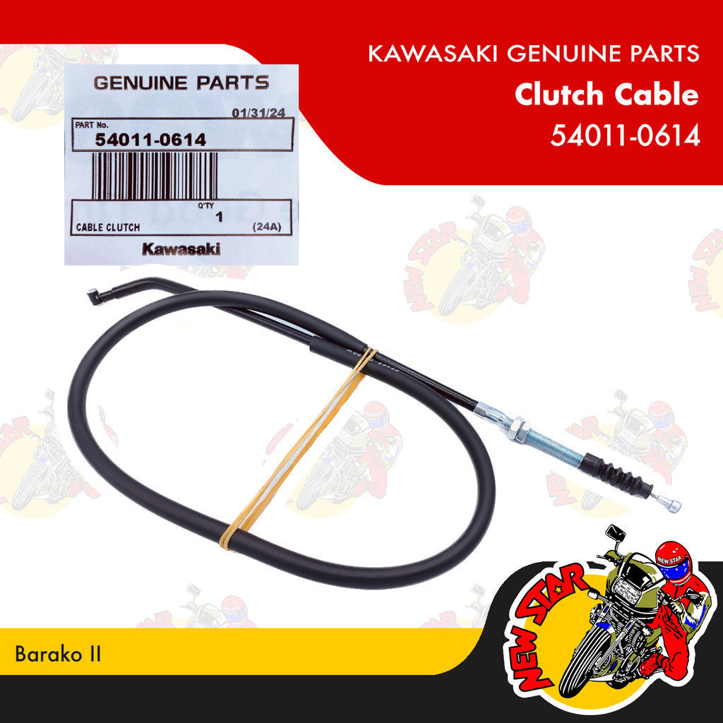 54011-0614 | Clutch Cable | Genuine Kawasaki parts | Barako II