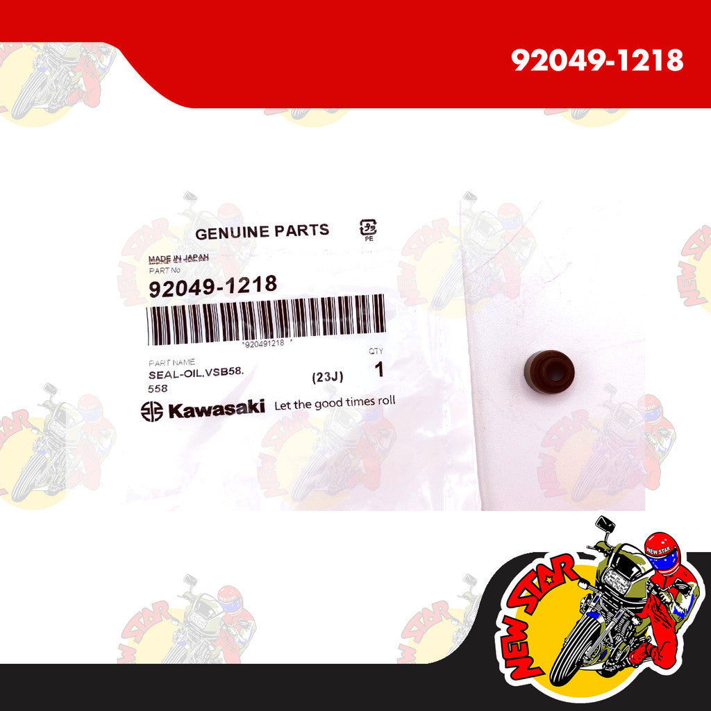92049-1218 | Valve Stem Seal | Genuine Kawasaki parts | Barako I Barako II Barako III