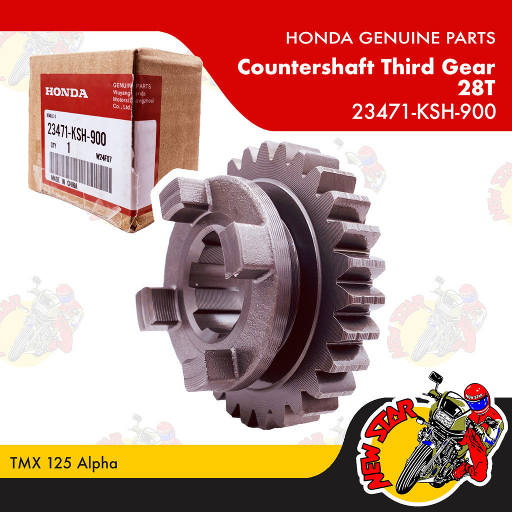 23471-KSH-900 | Countershaft Third Gear 28T | Genuine Honda parts | TMX 125 Alpha
