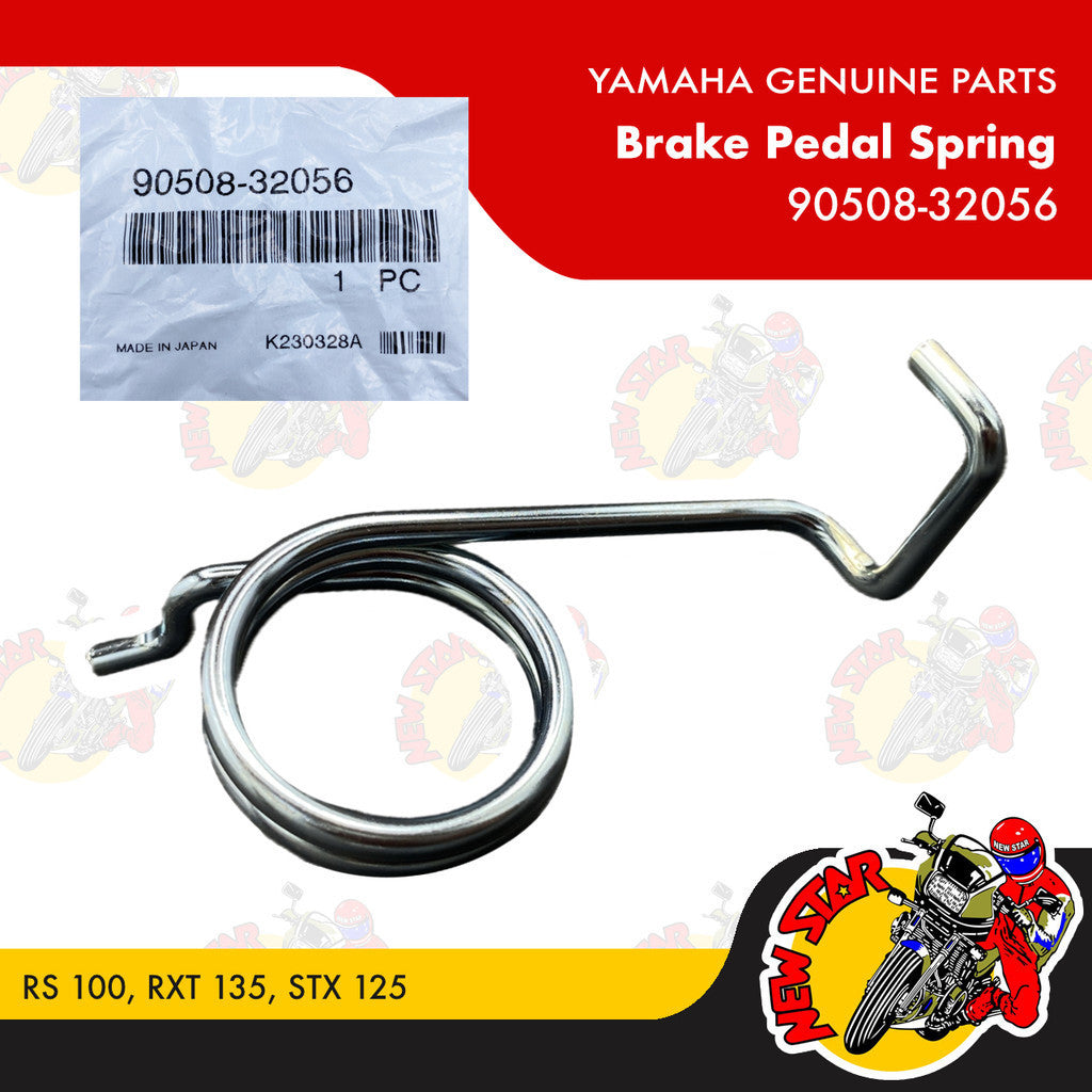 90508-32056 | Brake Pedal Spring | Genuine Yamaha parts | RS 100 RXT 135 STX 125