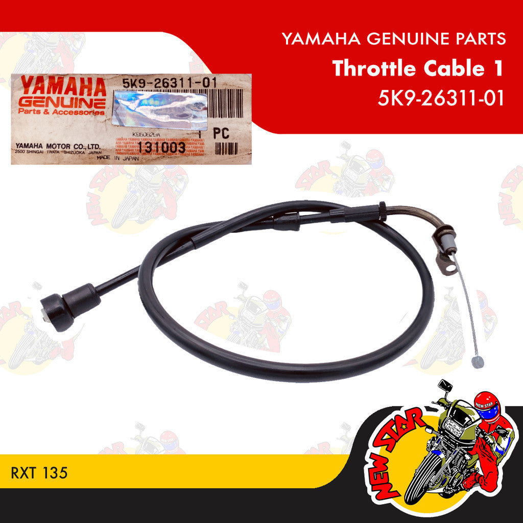 5K9-26311-01 | Throttle Cable 1 (No Packaging) | Genuine Yamaha parts | RXT 135