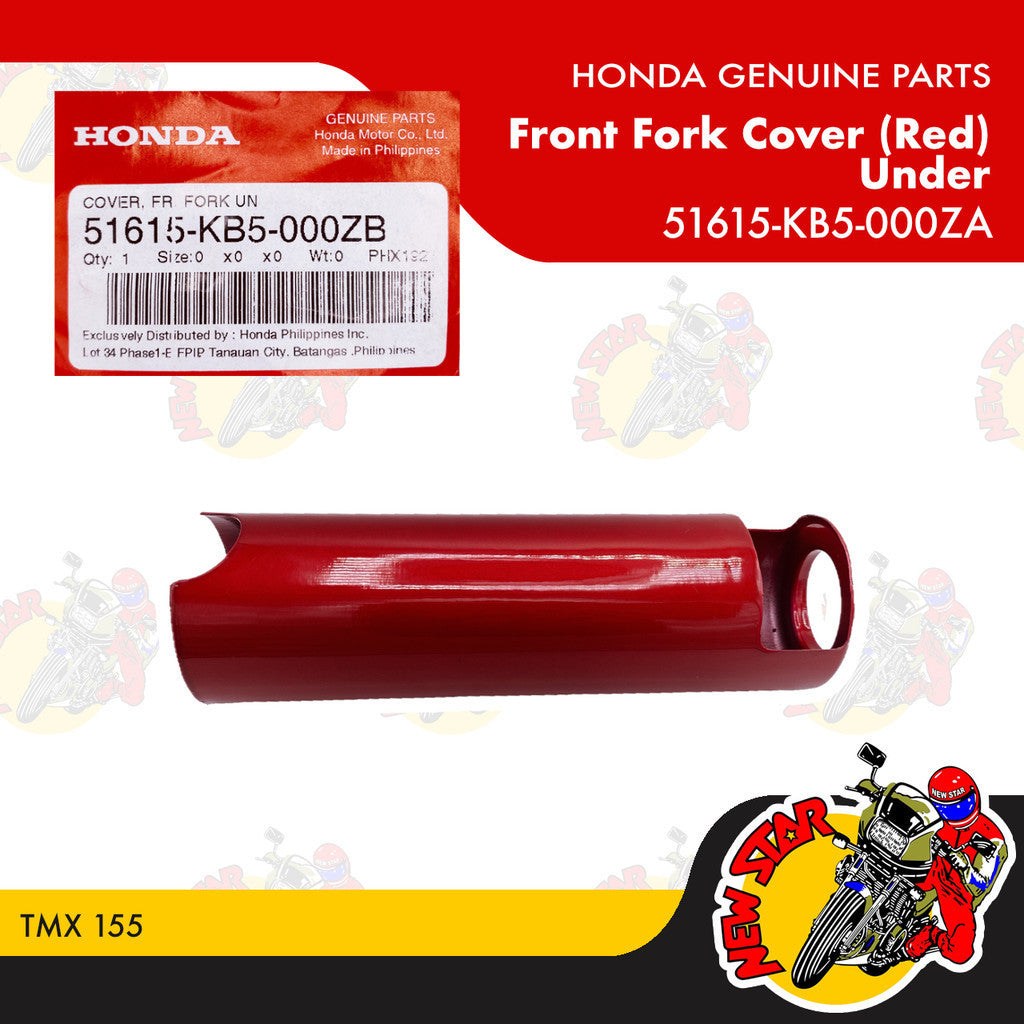 TMX 155 Fork Cover (Red) | Genuine Honda parts
