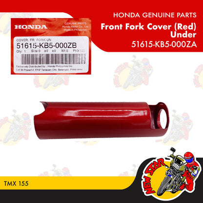 TMX 155 Fork Cover (Red) | Genuine Honda parts
