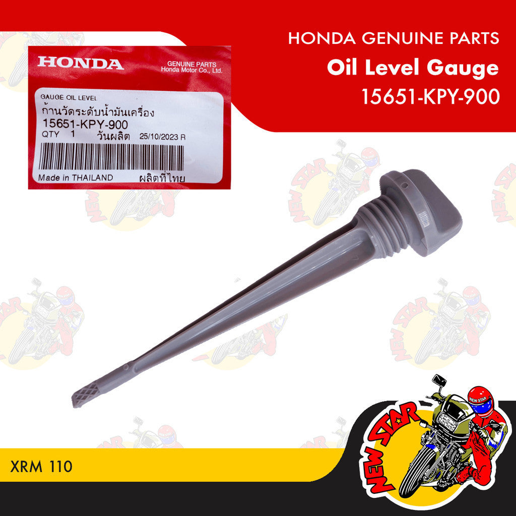 15651-KPY-900 | Oil Level Gauge | Genuine Honda parts | XRM 110