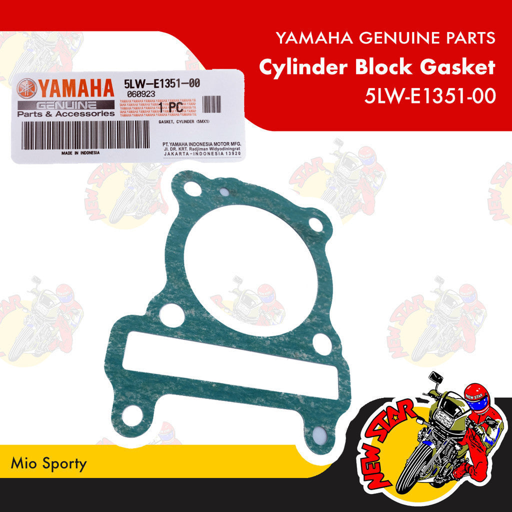5LW-E1351-00 | Cylinder Block Gasket | Genuine Yamaha parts | Mio Sporty