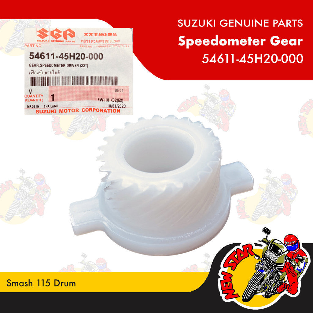 54611-45H20-000 | Speedometer Gear | Genuine Suzuki parts | Smash 115 Drum