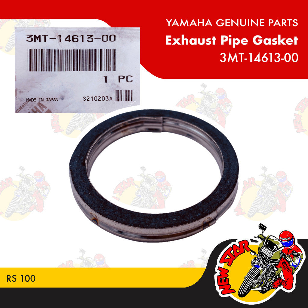3MT-14613-00 | Exhaust Pipe Gasket | Genuine Yamaha parts | RS 100