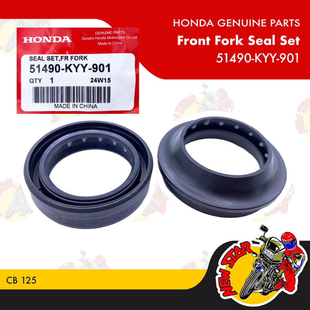 51490-KYY-901 | Front Fork Seal Set | Genuine Honda parts | CB 125
