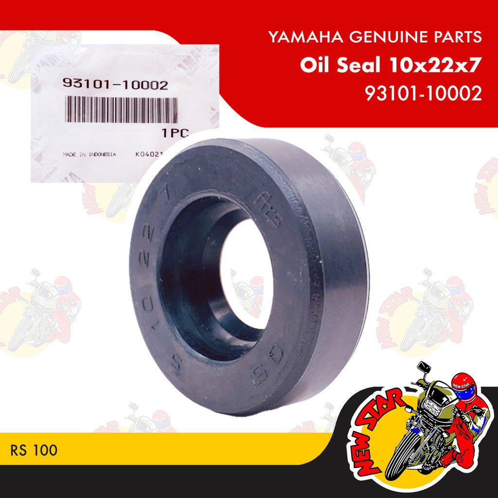93101-10002 | Oil Seal 10x22x7 | Genuine Yamaha parts | RS 100