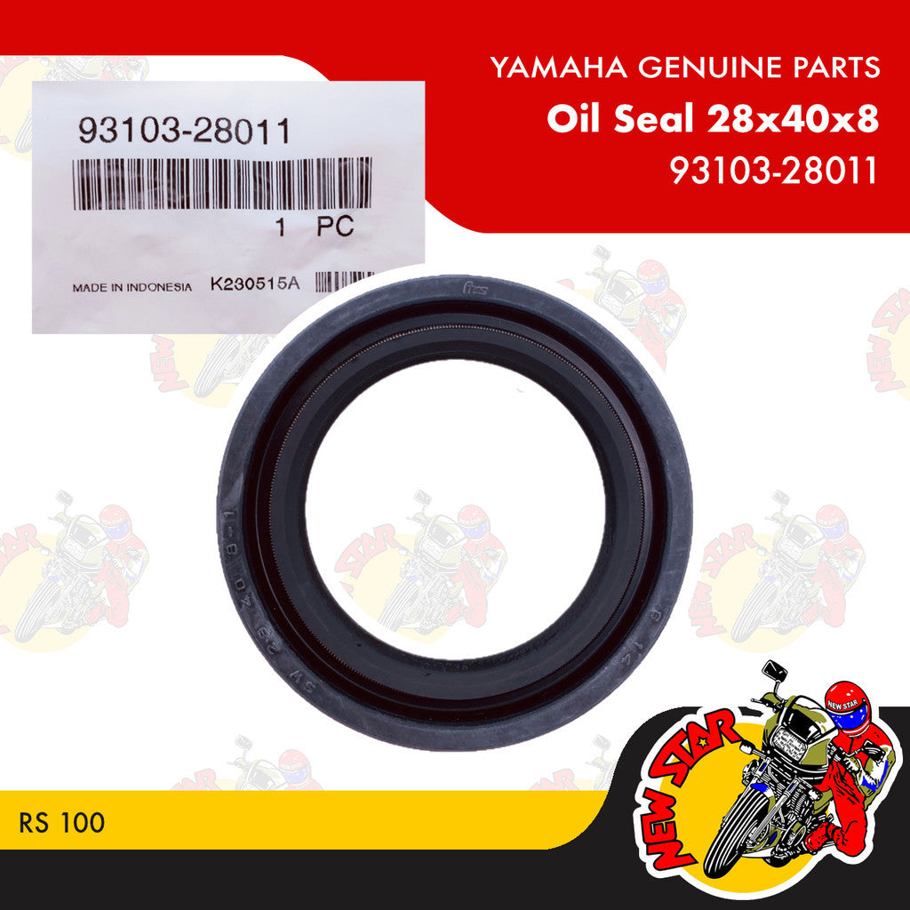 93103-28011 | CrankShaft Oil Seal 28x40x8 | Genuine Yamaha parts | RS 100