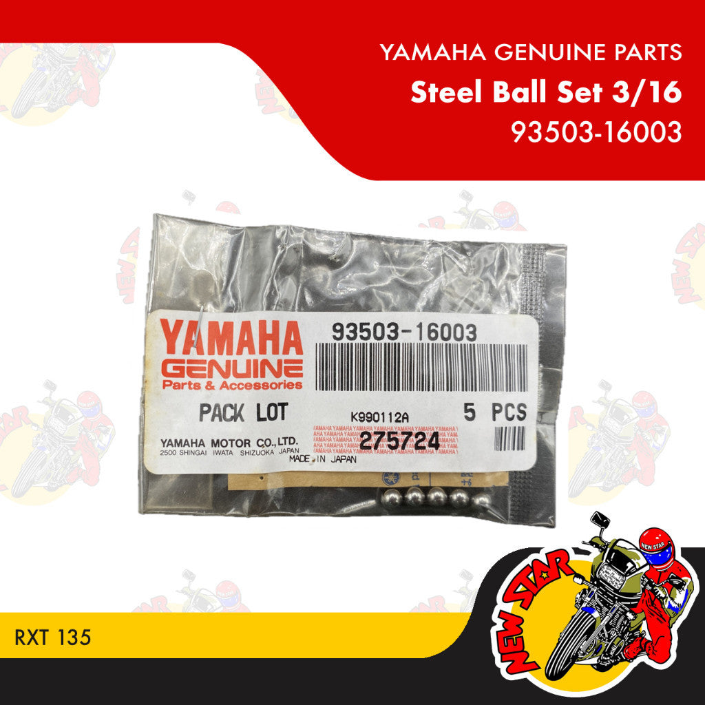 93503-16003 | Steel Ball Set 3/16 | Genuine Yamaha parts | RXT 135