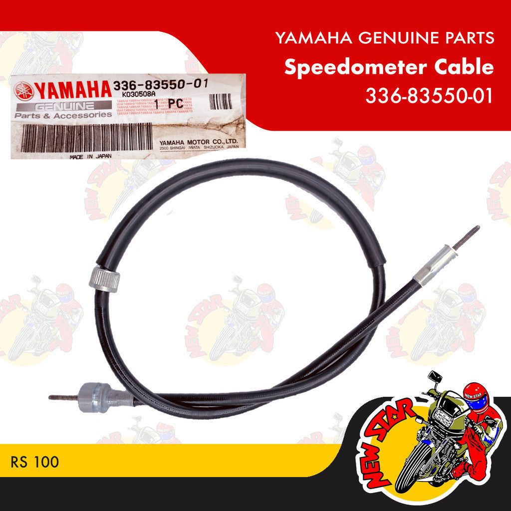 336-83550-01 | Speedometer Cable | Genuine Yamaha parts | RS 100