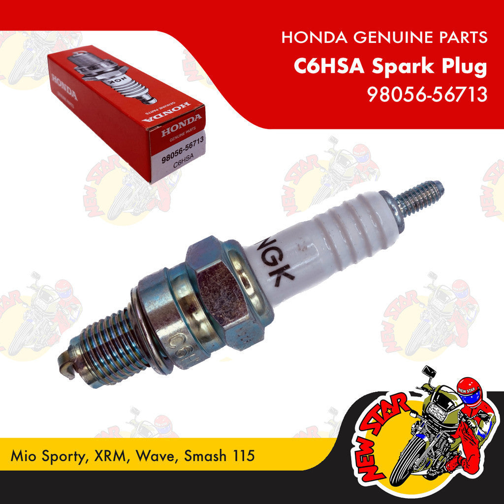 98056-56713 | C6HSA Spark Plug | Genuine Honda parts | Mio Sporty XRM Wave Smash 115
