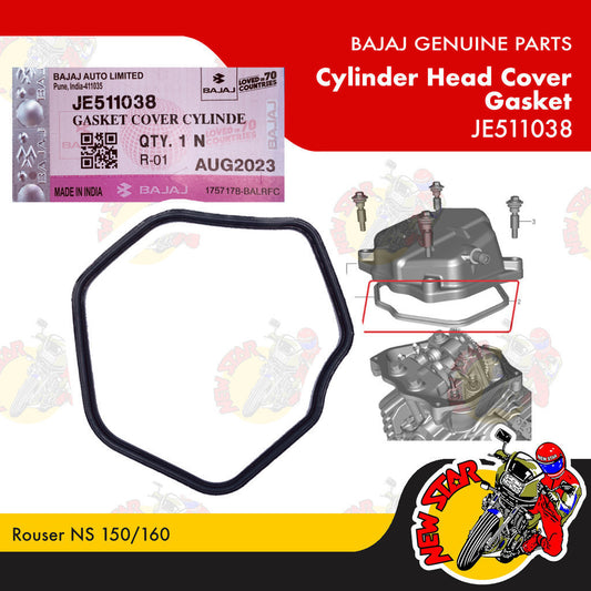 JE511038 | Cylinder Head Cover Gasket | Genuine Bajaj parts | Rouser NS 150/160