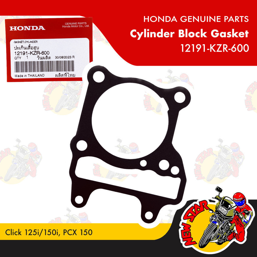 12191-KZR-600 | Cylinder Block Gasket | Genuine Honda parts | Click 125i/150i PCX 150