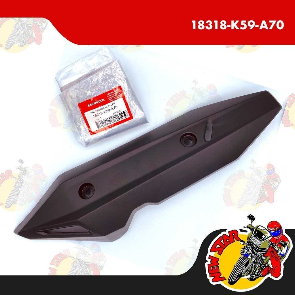 18318-K59-A70 | Muffler Protector | Genuine Honda parts | Click 125i v2/v3/150i v2