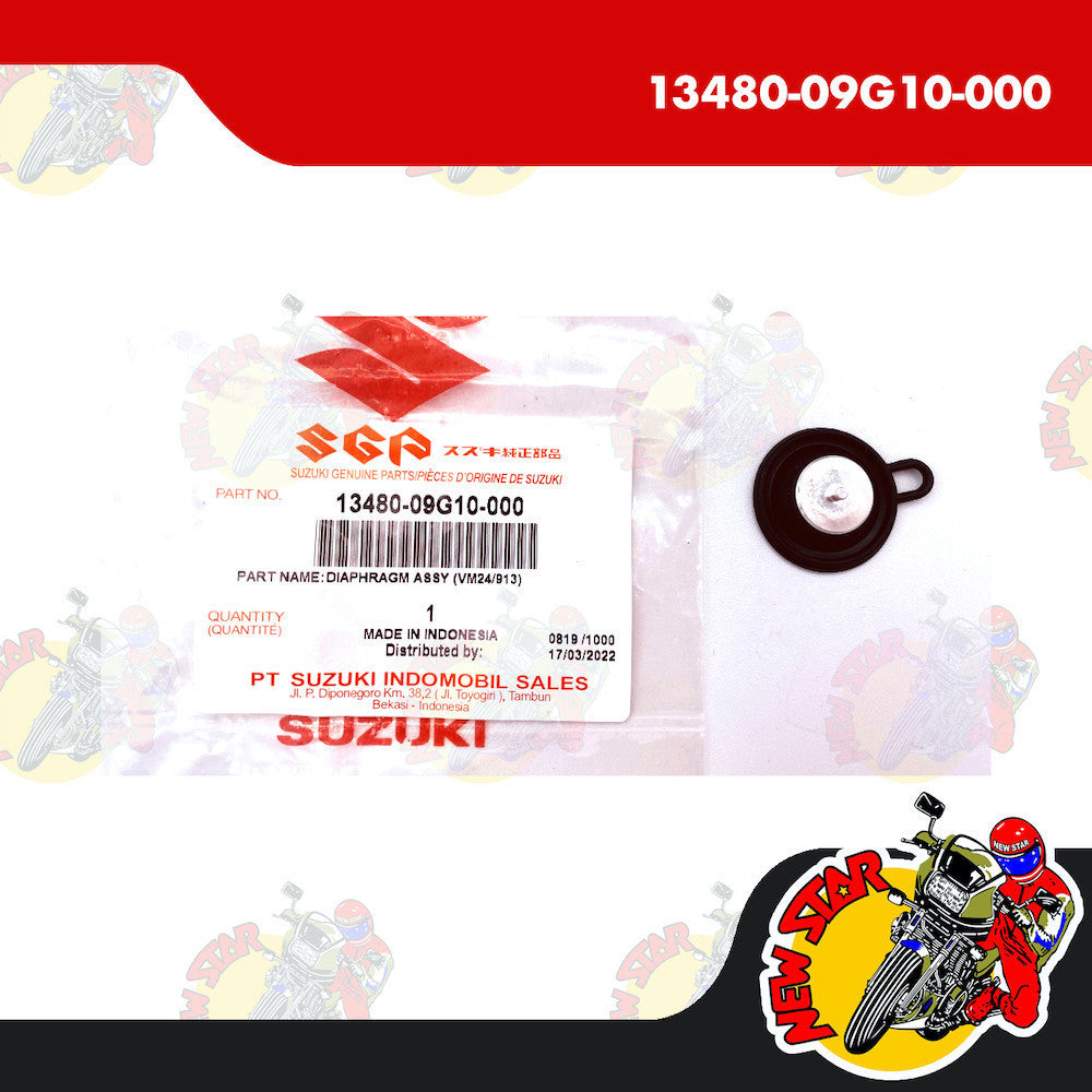 13480-09G10-000 | Carburetor Diaphragm Assy | Genuine Suzuki parts | Raider J 110 Smash 110/115