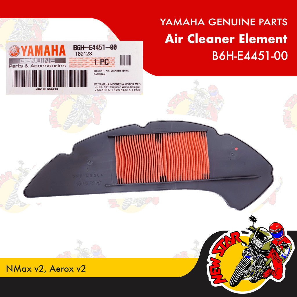B6H-E4451-00 | Air Cleaner Element | Genuine Yamaha parts | NMax v2 Aerox v2