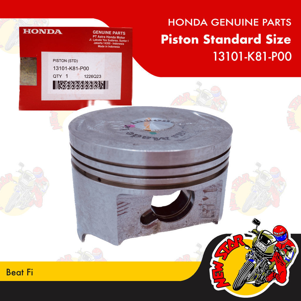 13101-K81-P00 | Piston Standard Size | Genuine Honda parts | Beat Fi