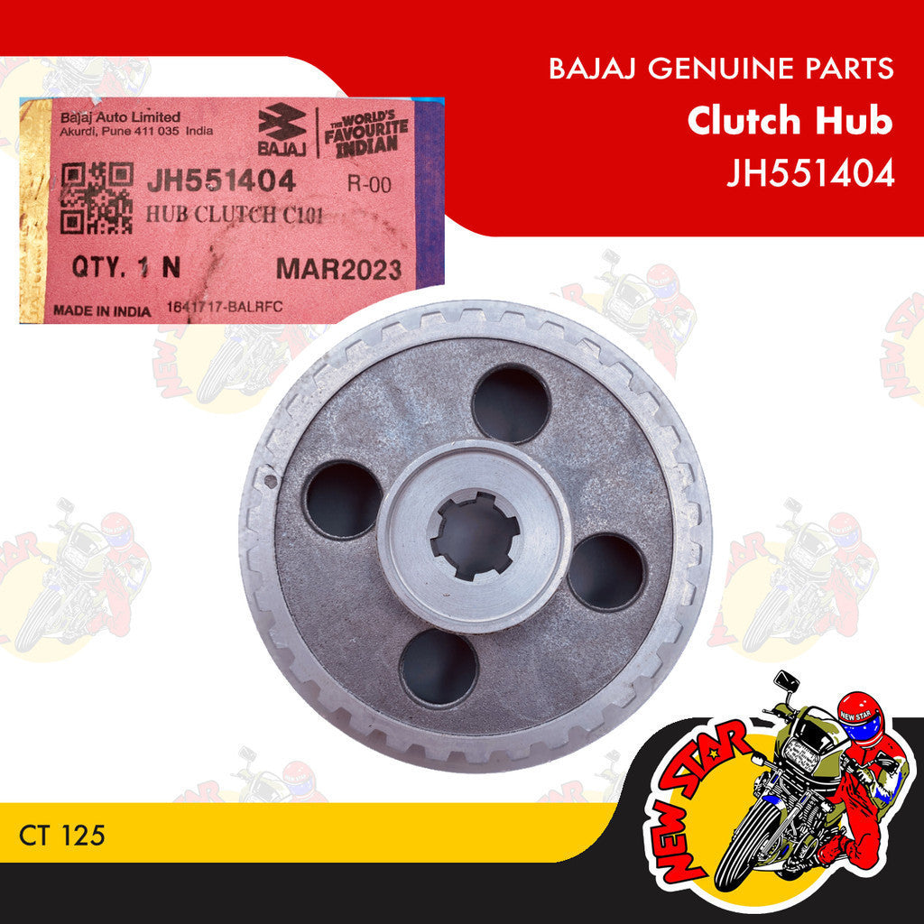 JH551404 | Clutch Hub | Genuine Bajaj parts | CT 125