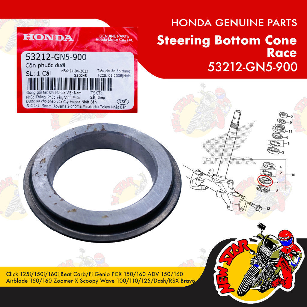 Click 125i/150i/160i Beat Carb/Fi PCX 150/160 ADV 150/160 Ball Race Kit | Genuine Honda parts