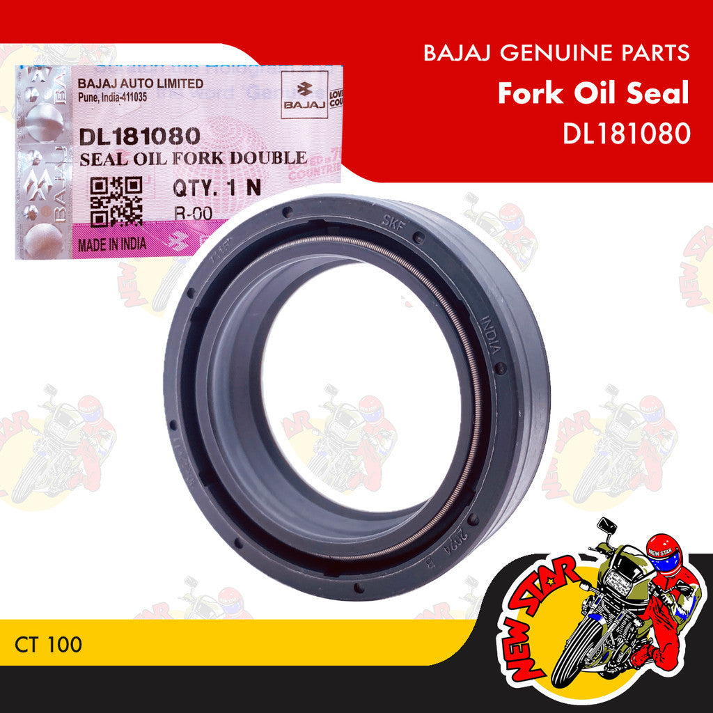 DL181080 | Fork Oil Seal | Genuine Bajaj parts | CT 100