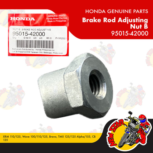 95015-42000 | Brake Rod Adjusting Nut B | Genuine Honda parts | XRM 110/125 Wave 100/110/125 Bravo